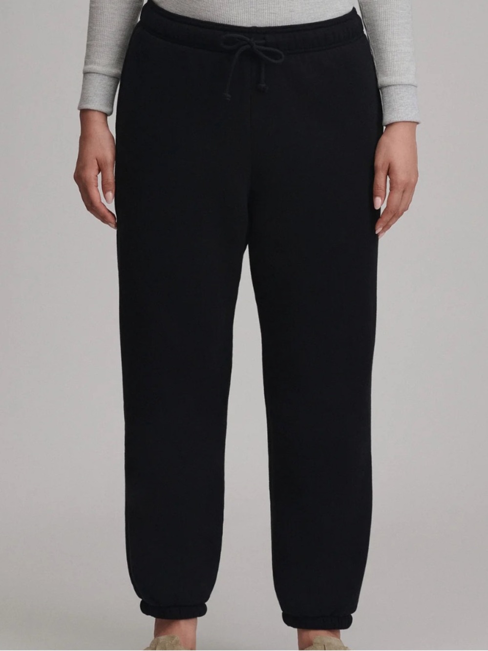 EDDIE BAUER THE VINTAGE SOFT SHERPA LINED JOGGER BLACK - S